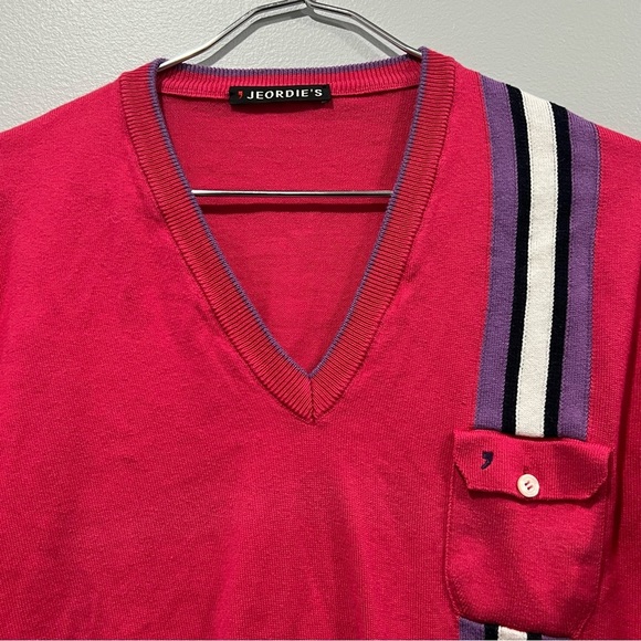 JEORDIES v neck men punk sweater/size L - Picture 3 of 5